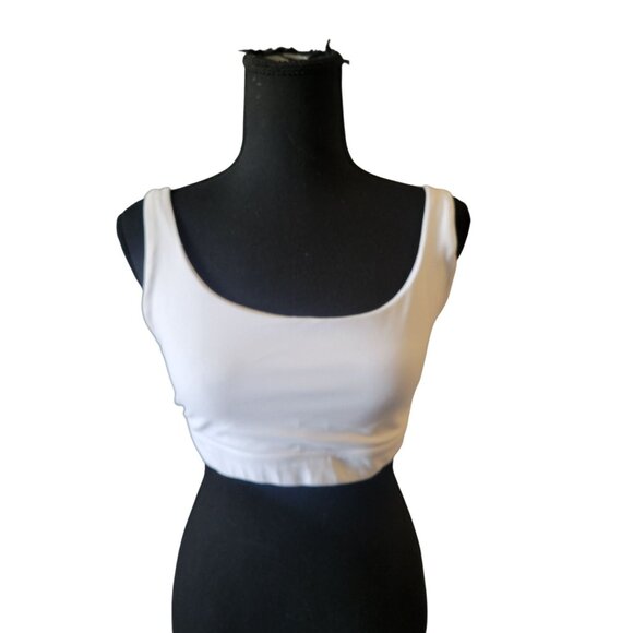 Athleta Other - Athleta  White Strappy Sport Bra Size M Workout Gym Yoga Active Wear Athletic